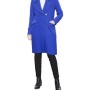 Moschino Royal Blue Double-Breasted Wool Coat