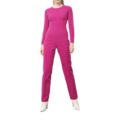 Moschino Structured Tailored Jumpsuit Pink