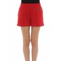 Moschino Rhinestone Logo Red Shorts