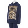 Moschino Baroque Print Hoodie Navy