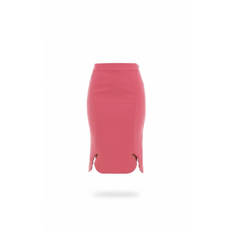 Moschino Coral Pink Pencil Skirt