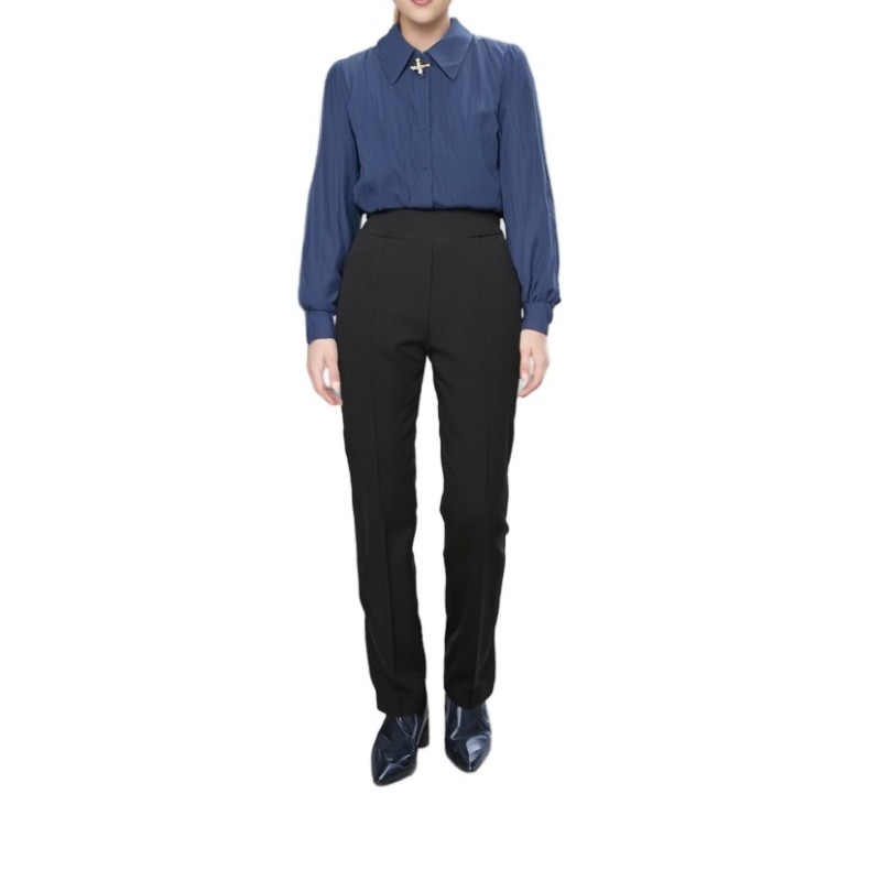 Moschino High-Waisted Tailored Trousers Black