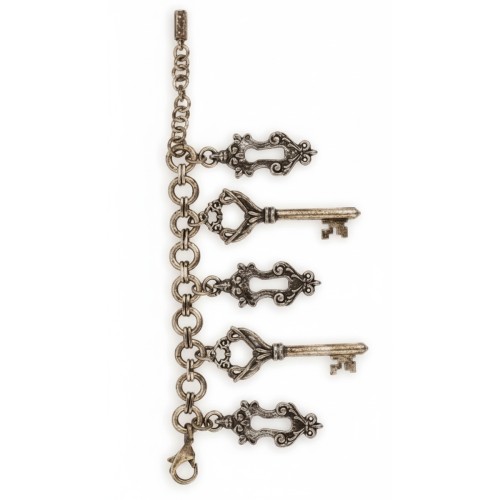 Moschino Vintage Key Chain Bracelet Bronze