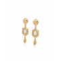 Moschino Golden Mirror Drop Earrings