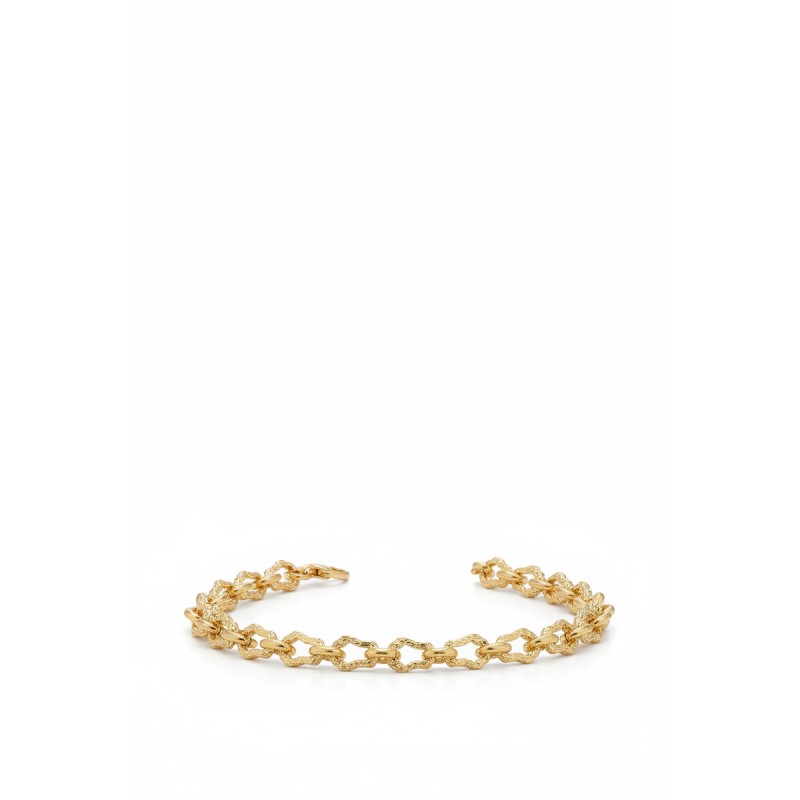 Moschino Textured Chain Link Bracelet Gold