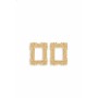 Moschino Baroque Frame Gold Earrings