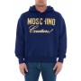 Moschino Couture Gold Logo Hoodie Navy