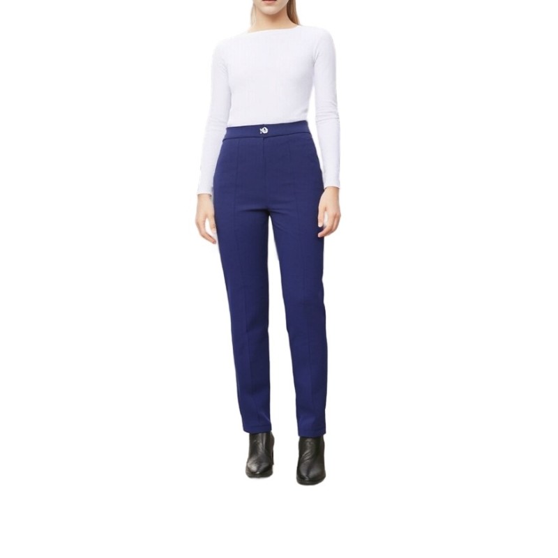 Moschino High-Waist Tailored Trousers Navy
