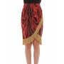 Moschino Red Velvet Fringe Skirt