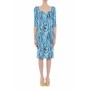 Moschino Draped Jersey Dress Blue