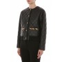 Moschino Quilted Sequin Belt Jacket Black