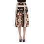 Moschino Baroque Print Pleated Skirt White