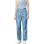 Moschino Marbled Straight Leg Trousers Blue