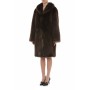 Moschino Luxurious Brown Fur Coat