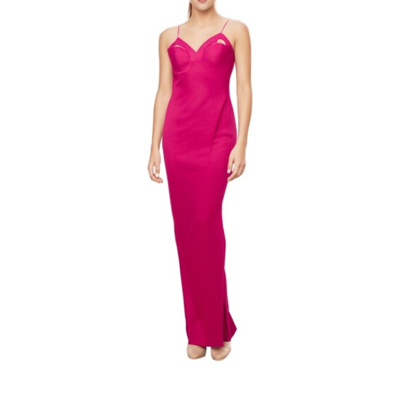 Moschino Bustier Maxi Dress Fuchsia