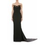 Moschino Strapless Cutout Evening Gown Black
