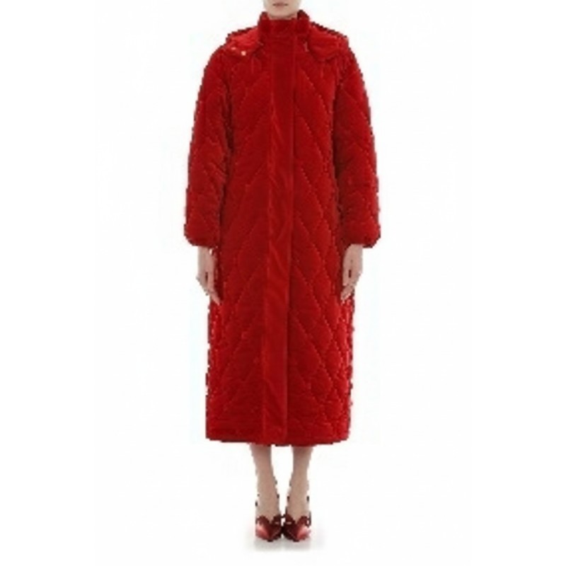 Moschino Red Sequined Long Coat