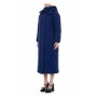 Moschino Navy Quilted Maxi Coat