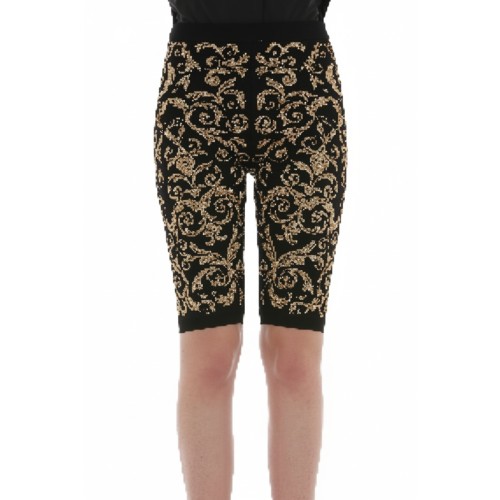 Moschino Baroque Sequin Cycling Shorts Black
