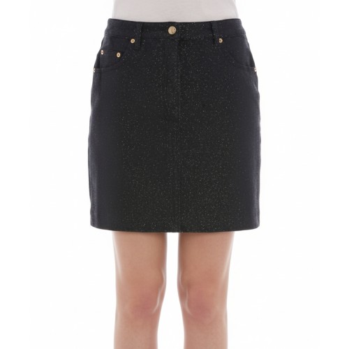Moschino Glitter Mini Skirt Black
