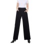 Moschino High Waisted Wide Leg Trousers Black