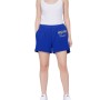 Moschino Logo Cotton Shorts Blue