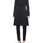Moschino Double Breasted Wool Coat Black