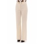 Moschino Decorative Ring Wide Leg Trousers Beige
