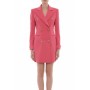 Moschino Cross Button Blazer Dress Pink
