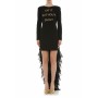 Moschino Eat Without Guilt Ruffle Dress Black