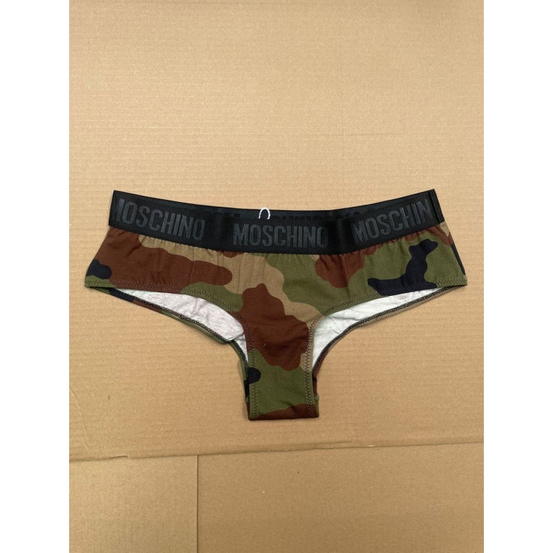Moschino Camouflage Cotton Brief Multi