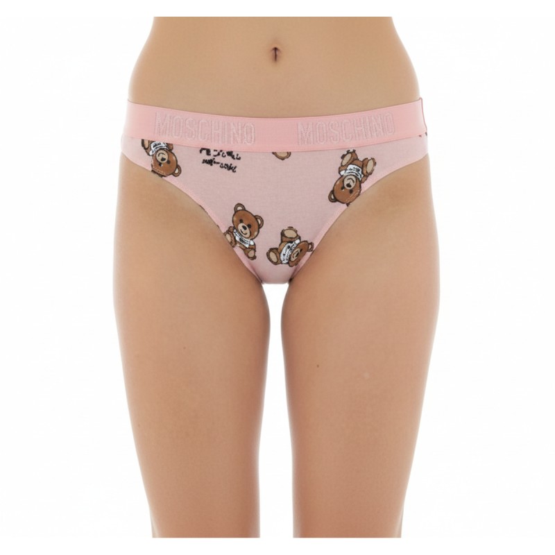 Moschino Teddy Bear Print Brief Pink