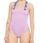 Moschino Logo Strap Bodysuit Pink