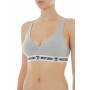 Moschino Logo Band Sports Bra Grey
