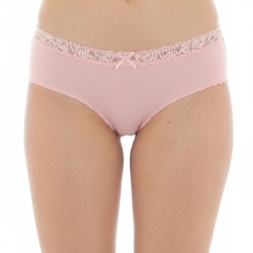 Moschino Lace Trim Brief Pink