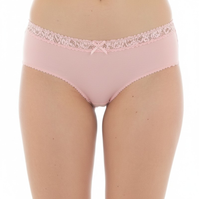 Moschino Lace Trim Brief Pink