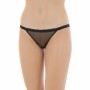 Moschino Black Mesh Dot Thong