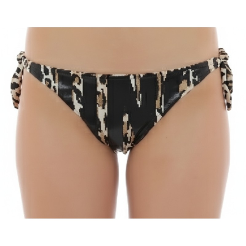 Moschino Abstract Print Bikini Bottom Black