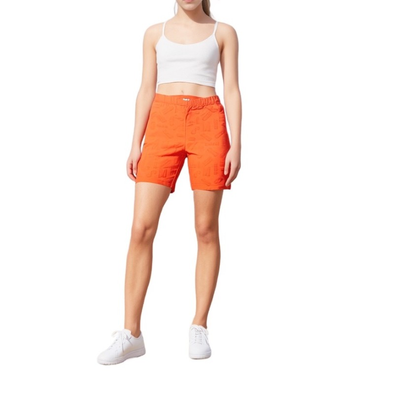 Moschino Elastic Waist Swim Shorts Orange