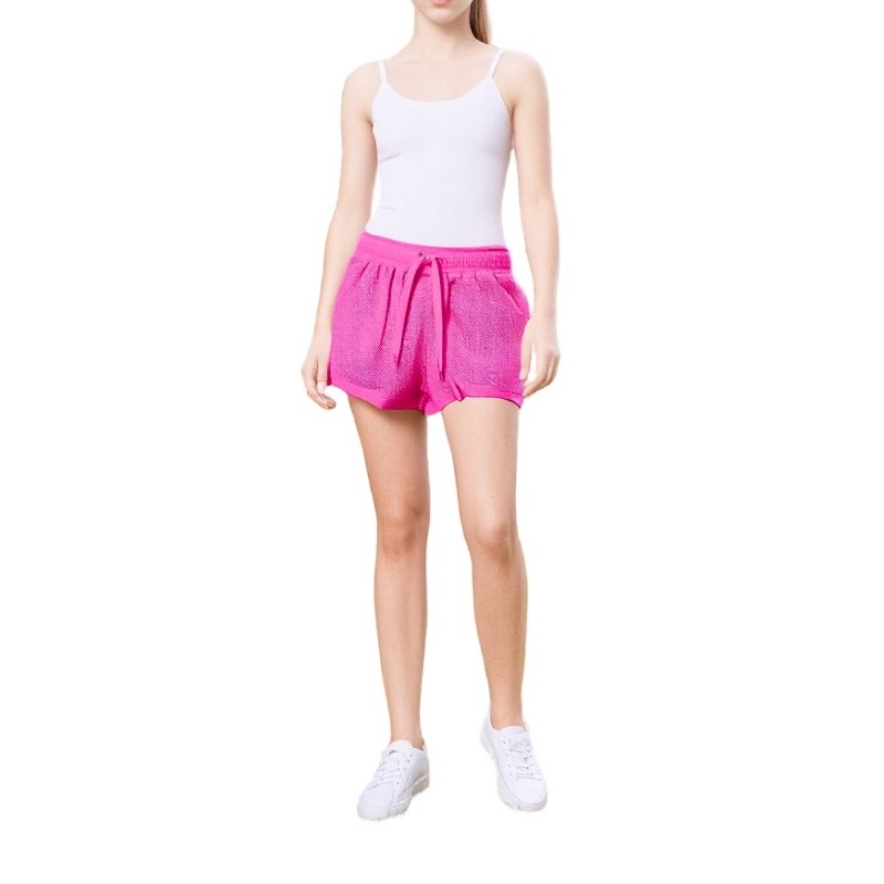 Moschino Mesh Athletic Shorts Pink