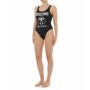 Moschino Milano Logo One-Piece Swimsuit Black