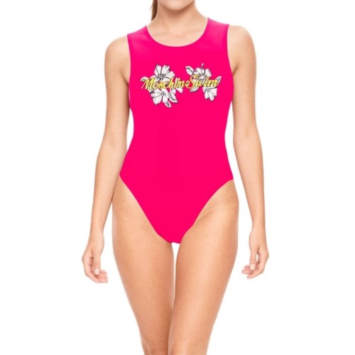 Moschino Island Floral One-Piece Swimsuit Pink