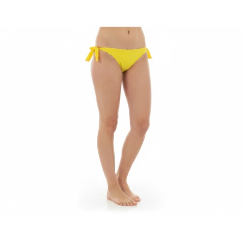 Moschino Yellow Tie Side Bikini Bottom