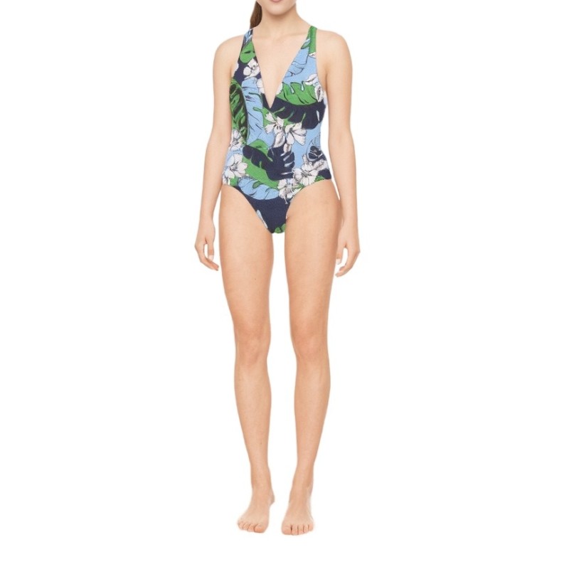 Moschino Tropical Floral One-Piece Swimsuit Multicolor