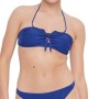 Moschino Textured Halter Bikini Top Blue