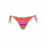 Moschino Multicolor Striped Tie Side Bikini Bottom
