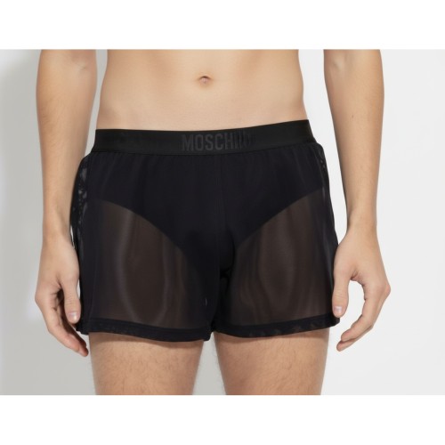 Moschino Sheer Black Boxer Shorts