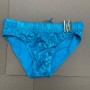 Moschino Blue Metallic Swim Briefs