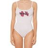 Moschino Valentine Graphic One-Piece Swimsuit White