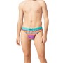Moschino Rainbow Stripe Swim Briefs Multicolor